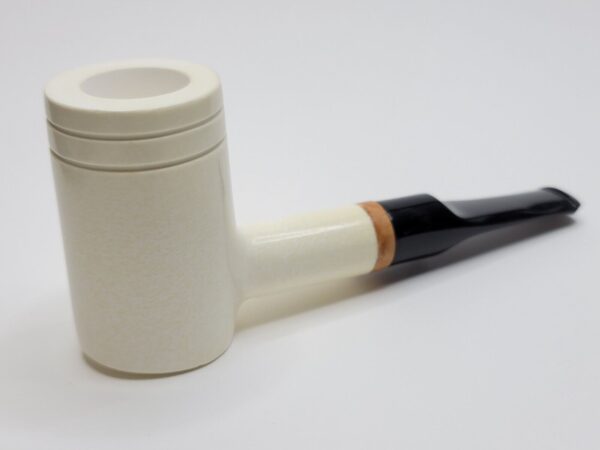 MBSD Meerschaum Deluxe Poker Sitter Block Meerschaum Tobacco Pipe, 9mm, Case [SOLD OUT] - Image 7