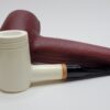 MBSD Meerschaum Deluxe Poker Sitter Block Meerschaum Tobacco Pipe, 9mm, Case [SOLD OUT] - Image 9