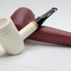 MBSD Meerschaum Deluxe Poker Sitter Block Meerschaum Tobacco Pipe, 9mm, Case [SOLD OUT] - Image 10