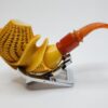 MBSD Meerschaum Masters Floral Sadik Yanik Block Meerschaum Tobacco Pipe, 9mm [SOLD OUT] - Image 11