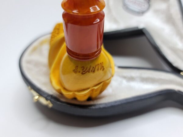 MBSD Meerschaum Masters Floral Sadik Yanik Block Meerschaum Tobacco Pipe, 9mm [SOLD OUT] - Image 5