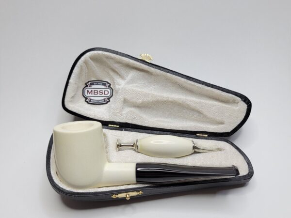 MBSD Meerschaum Masters Sadik Yanik Pot Block Meerschaum Tobacco Pipe, 9mm [SOLD OUT] - Image 3