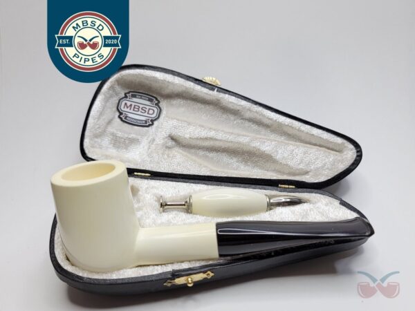 MBSD Meerschaum Masters Sadik Yanik Pot Block Meerschaum Tobacco Pipe, 9mm [SOLD OUT]