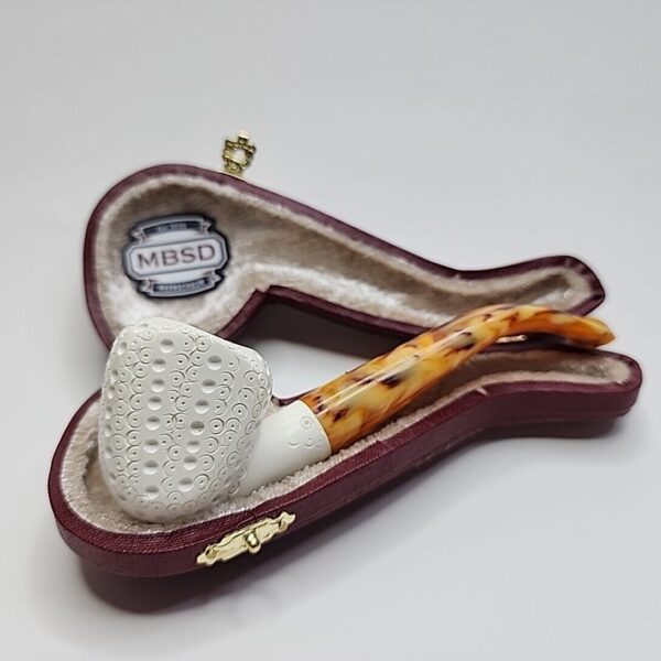 MBSD Meerschaum Panel Block Meerschaum Tobacco Smoking Pipe, Case [SOLD OUT] - Image 3