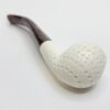 MBSD Meerschaum Small Bent Apple Lattice Block Meerschaum Tobacco Pipe, Case [SOLD OUT] - Image 9