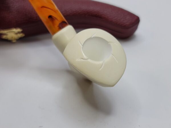 MBSD Meerschaum Small Block Meerschaum Tobacco Smoking Pipe, Fitted Case [SOLD OUT] - Image 5