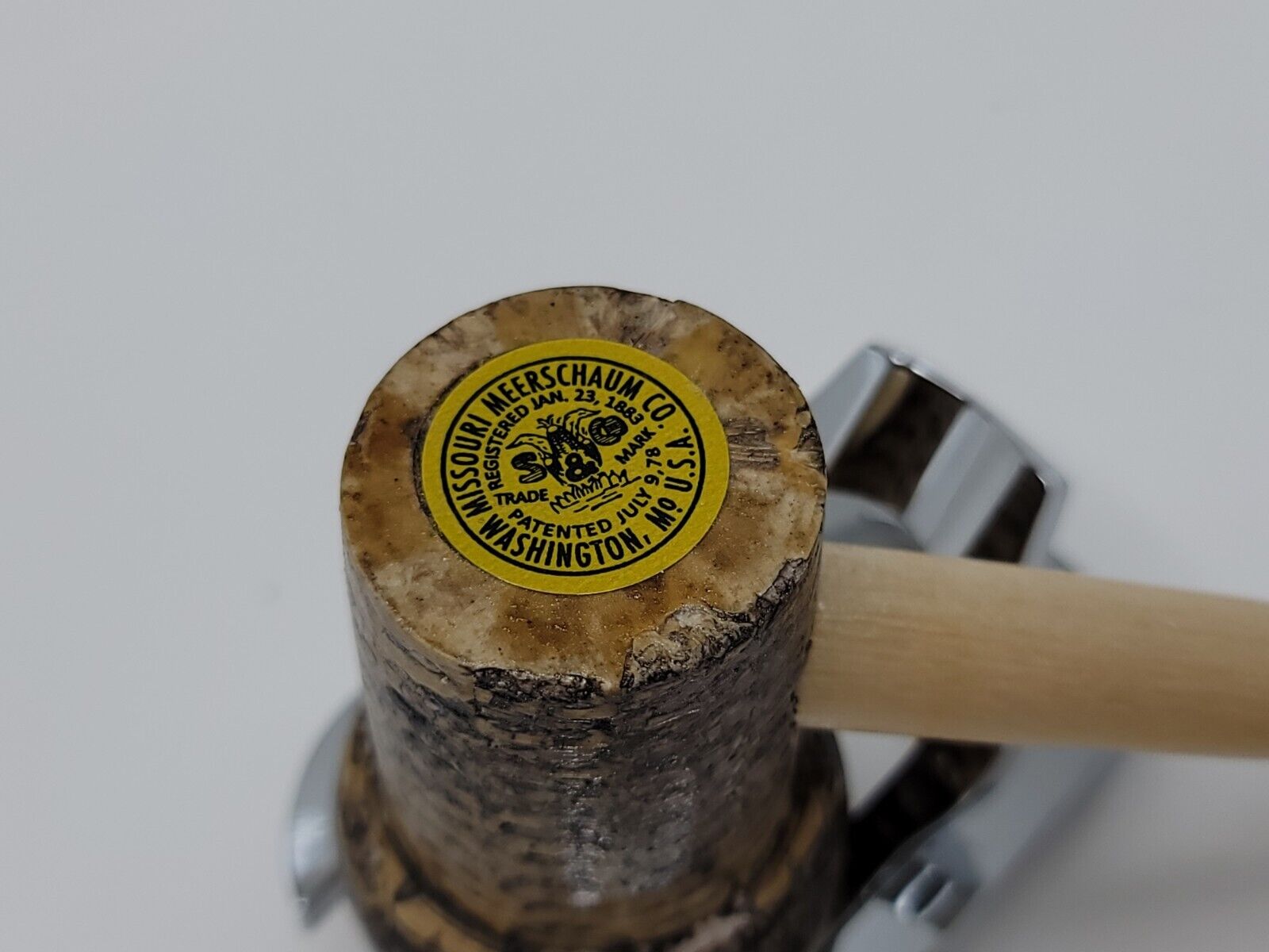 Missouri Meerschaum Patriot Bent Corn Cob Tobacco Smoking Pipe, 6mm Filter [SOLD OUT] - Image 9