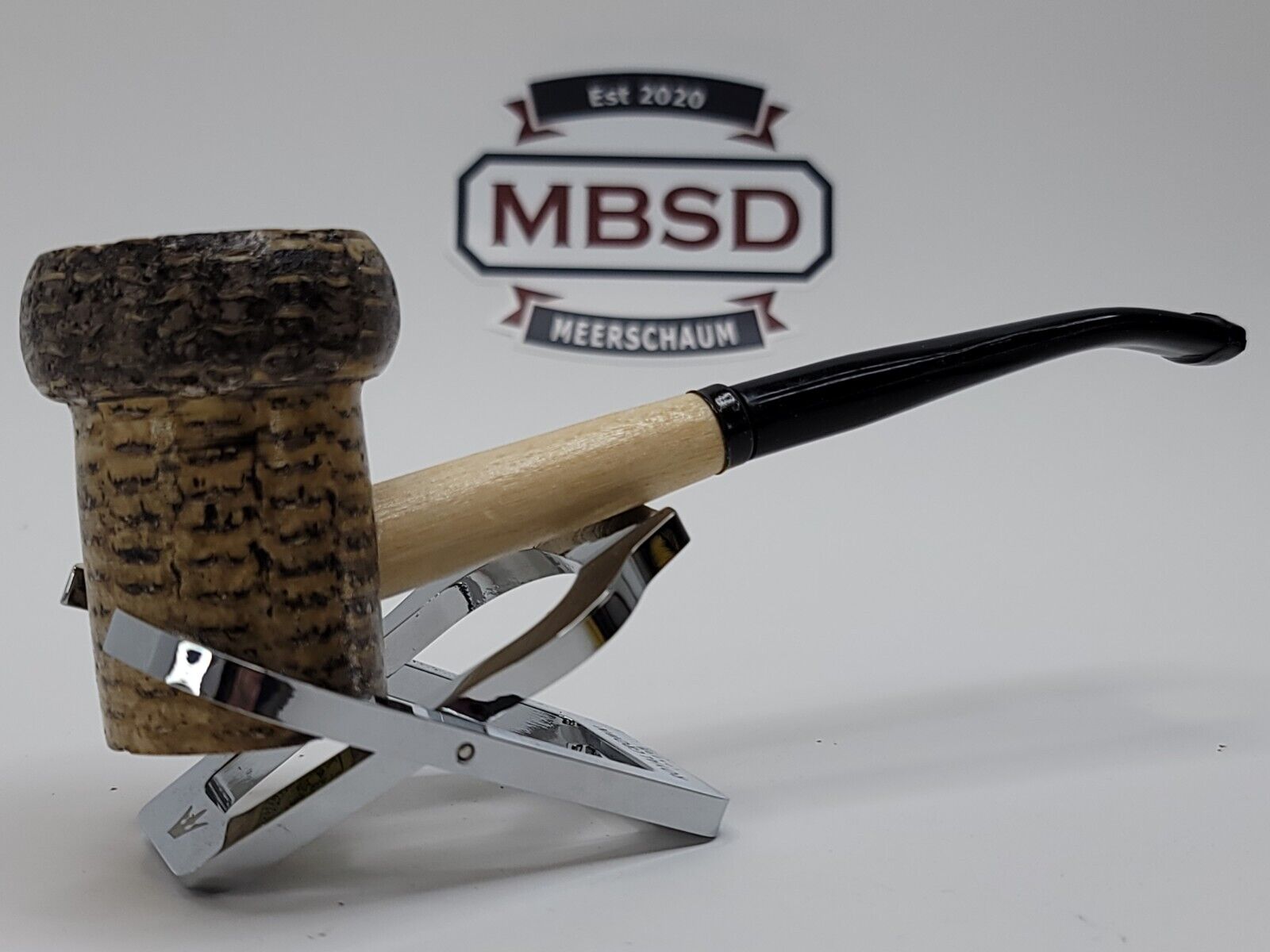 Missouri Meerschaum Patriot Bent Corn Cob Tobacco Smoking Pipe, 6mm Filter [SOLD OUT]