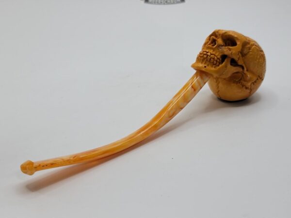 Sadik Yanik Block Meerschaum Churchwarden Skull Tobacco Smoking Pipe, Unsmoked [SOLD OUT] - Image 13