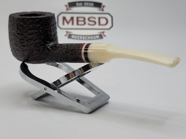 Savinelli Avorio 121 KS Rusticated Brown Pot Briar Tobacco Smoking, 6mm Filter [SOLD OUT] - Image 12