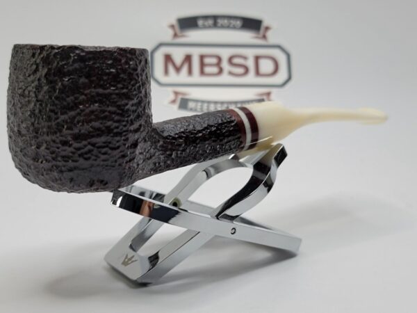 Savinelli Avorio 121 KS Rusticated Brown Pot Briar Tobacco Smoking, 6mm Filter [SOLD OUT] - Image 5