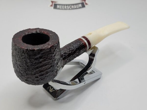 Savinelli Avorio 121 KS Rusticated Brown Pot Briar Tobacco Smoking, 6mm Filter [SOLD OUT] - Image 6