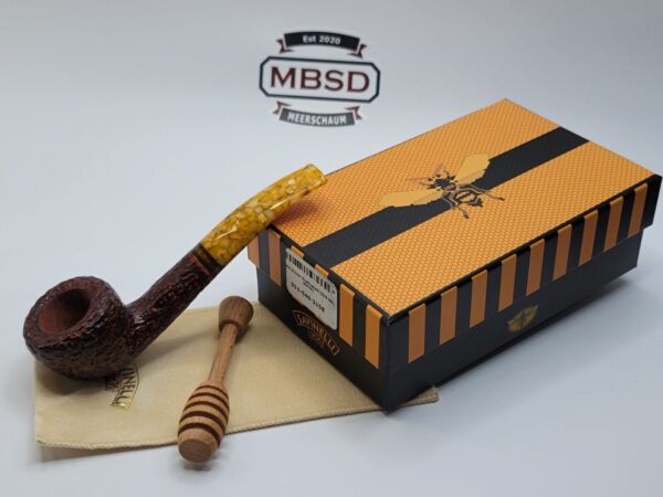 Savinelli Miele 316 KS Rusticated Bent Pot Briar Tobacco Smoking Pipe, 6mm [SOLD OUT] - Image 5