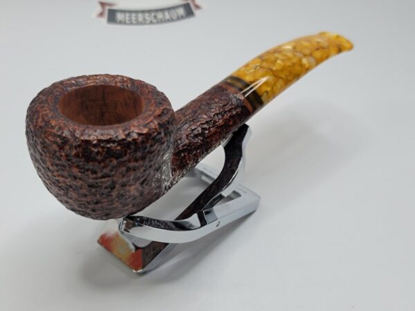 Savinelli Miele 316 KS Rusticated Bent Pot Briar Tobacco Smoking Pipe, 6mm [SOLD OUT] - Image 8
