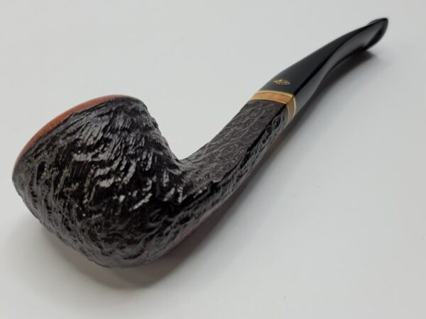 Savinelli Porto Cervo Rusticated 305 Bent Pot Briar Tobacco Smoking Pipe, 6mm [SOLD OUT] - Image 14