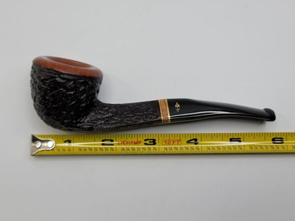 Savinelli Porto Cervo Rusticated 305 Bent Pot Briar Tobacco Smoking Pipe, 6mm [SOLD OUT] - Image 16
