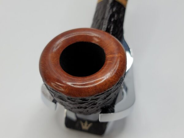 Savinelli Porto Cervo Rusticated 305 Bent Pot Briar Tobacco Smoking Pipe, 6mm [SOLD OUT] - Image 6