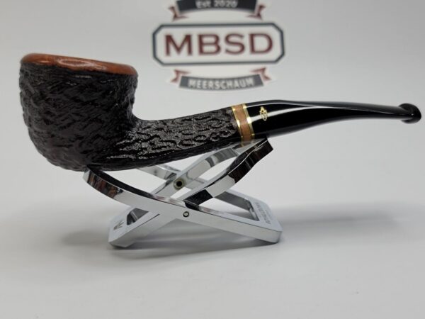 Savinelli Porto Cervo Rusticated 305 Bent Pot Briar Tobacco Smoking Pipe, 6mm [SOLD OUT] - Image 7