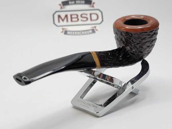 Savinelli Porto Cervo Rusticated 305 Bent Pot Briar Tobacco Smoking Pipe, 6mm [SOLD OUT] - Image 9