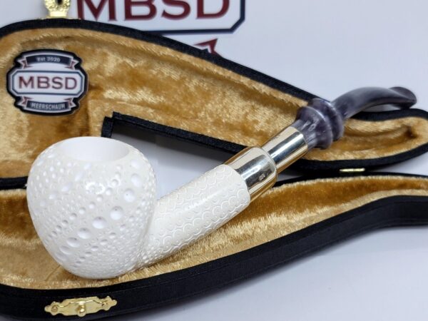 MBSD Meerschaum Acorn Spigot Block Meerschaum Tobacco Smoking Pipe, Fitted Case [SOLD OUT] - Image 3