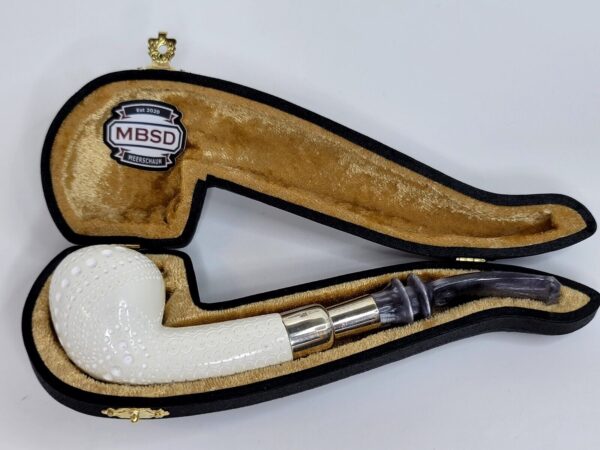 MBSD Meerschaum Acorn Spigot Block Meerschaum Tobacco Smoking Pipe, Fitted Case [SOLD OUT] - Image 4