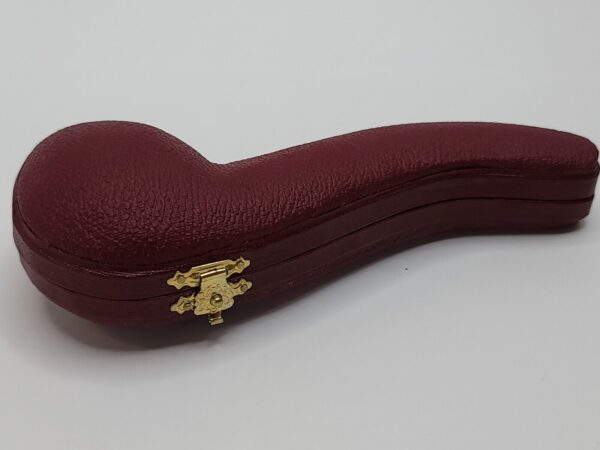 MBSD Meerschaum Block Meerschaum Bent Apple Lattice Tobacco Pipe, New with Case [SOLD OUT] - Image 5