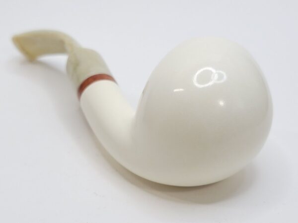 MBSD Meerschaum Deluxe Bent Apple Block Meerschaum Tobacco Pipe, 9mm Filter [SOLD OUT] - Image 16