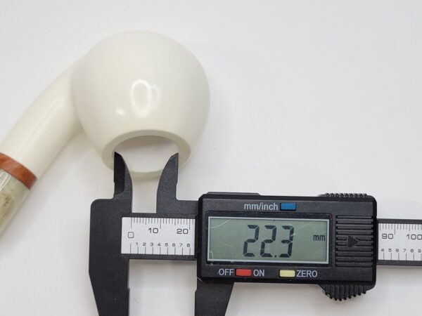 MBSD Meerschaum Deluxe Bent Apple Block Meerschaum Tobacco Pipe, 9mm Filter [SOLD OUT] - Image 18