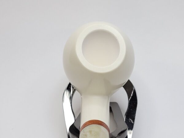MBSD Meerschaum Deluxe Bent Apple Block Meerschaum Tobacco Pipe, 9mm Filter [SOLD OUT] - Image 10