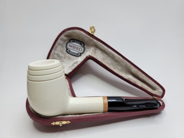 MBSD Meerschaum Deluxe Lovat Block Meerschaum Tobacco Smoking Pipe, 9mm, Case [SOLD OUT] - Image 3