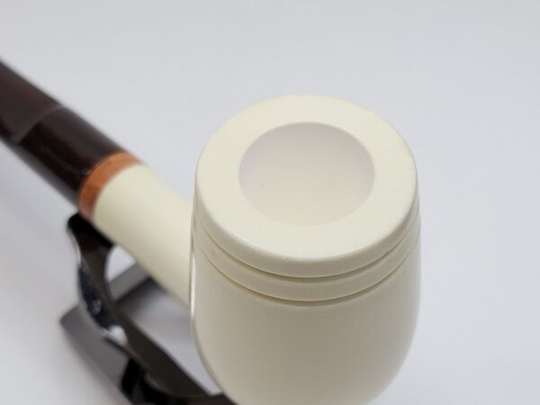 MBSD Meerschaum Deluxe Smooth Lovat Block Meerschaum Tobacco Pipe, 9mm Filter [SOLD OUT] - Image 11