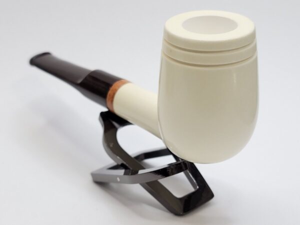 MBSD Meerschaum Deluxe Smooth Lovat Block Meerschaum Tobacco Pipe, 9mm Filter [SOLD OUT] - Image 12