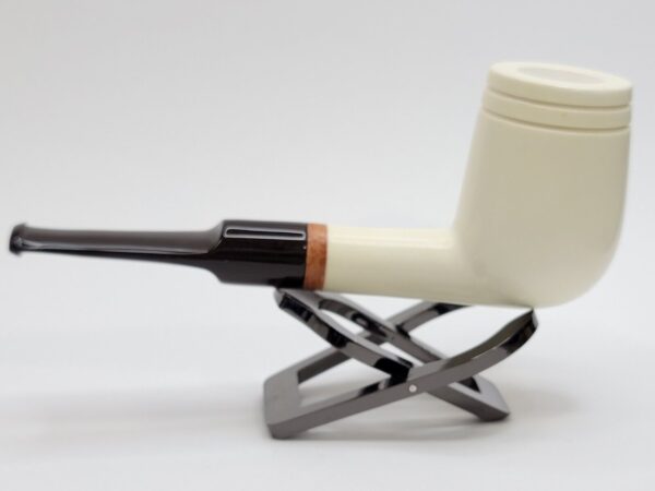 MBSD Meerschaum Deluxe Smooth Lovat Block Meerschaum Tobacco Pipe, 9mm Filter [SOLD OUT] - Image 13