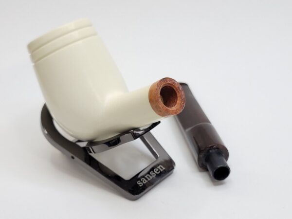 MBSD Meerschaum Deluxe Smooth Lovat Block Meerschaum Tobacco Pipe, 9mm Filter [SOLD OUT] - Image 14