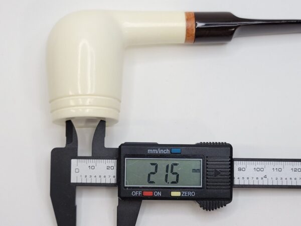 MBSD Meerschaum Deluxe Smooth Lovat Block Meerschaum Tobacco Pipe, 9mm Filter [SOLD OUT] - Image 15