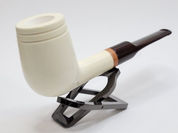 MBSD Meerschaum Deluxe Smooth Lovat Block Meerschaum Tobacco Pipe, 9mm Filter [SOLD OUT] - Image 5