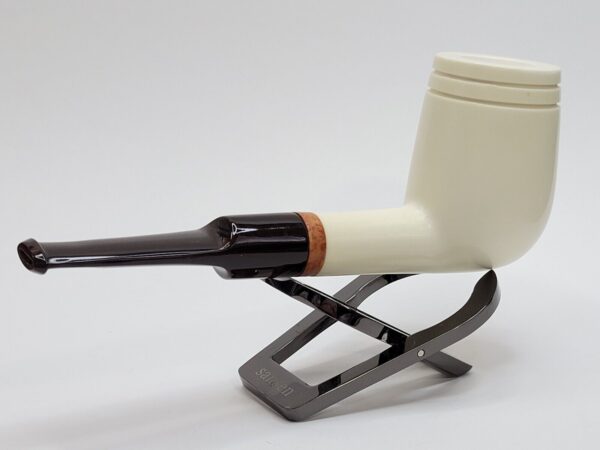 MBSD Meerschaum Deluxe Smooth Lovat Block Meerschaum Tobacco Pipe, 9mm Filter [SOLD OUT] - Image 6