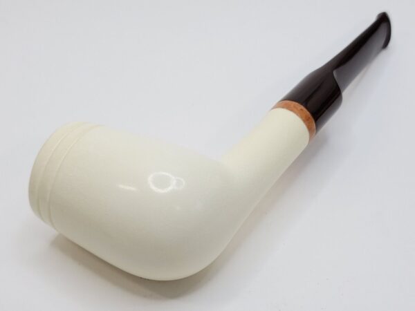 MBSD Meerschaum Deluxe Smooth Lovat Block Meerschaum Tobacco Pipe, 9mm Filter [SOLD OUT] - Image 10