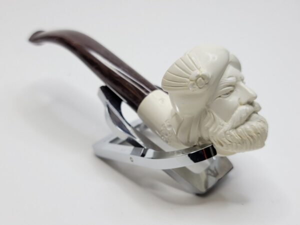 MBSD Meerschaum Figural Block Meerschaum Tobacco Smoking Pipe, Case [SOLD OUT] - Image 12