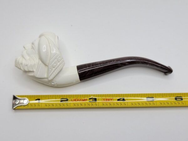 MBSD Meerschaum Figural Block Meerschaum Tobacco Smoking Pipe, Case [SOLD OUT] - Image 14