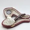 MBSD Meerschaum Figural Block Meerschaum Tobacco Smoking Pipe, Case [SOLD OUT] - Image 3