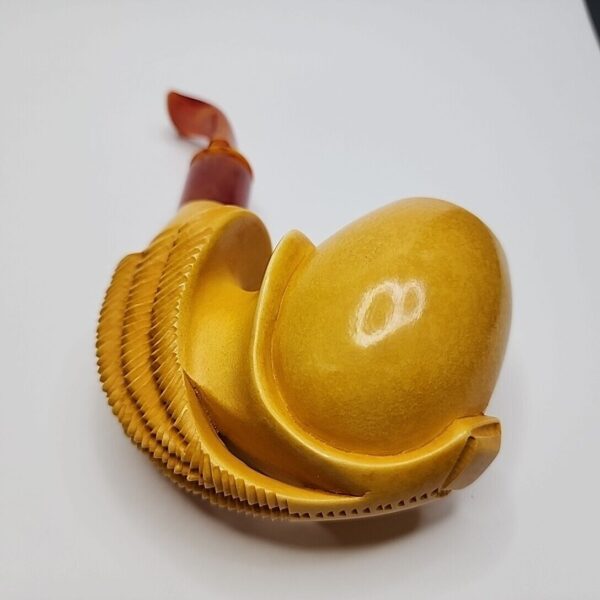 MBSD Meerschaum Masters Sadik Yanik Block Meerschaum Floral Tobacco Pipe, 9mm [SOLD OUT] - Image 11