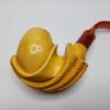 MBSD Meerschaum Masters Sadik Yanik Block Meerschaum Floral Tobacco Pipe, 9mm [SOLD OUT] - Image 12