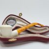 MBSD Meerschaum Small Bent Calabash Block Meerschaum Tobacco Pipe, Fitted Case [SOLD OUT] - Image 4