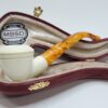 MBSD Meerschaum Small Bent Calabash Block Meerschaum Tobacco Pipe, Fitted Case [SOLD OUT] - Image 5