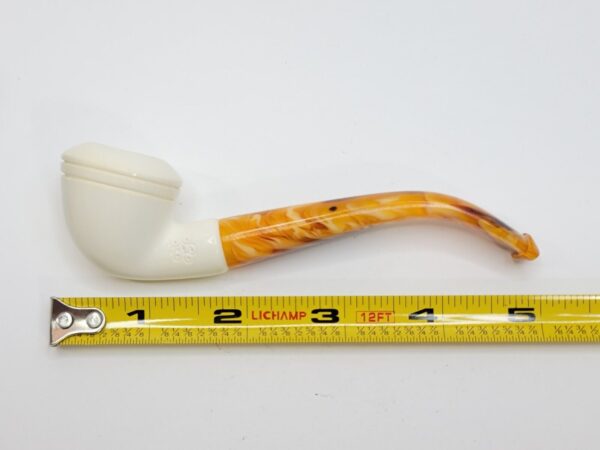 MBSD Meerschaum Small Bent Calabash Block Meerschaum Tobacco Pipe, Fitted Case [SOLD OUT] - Image 10