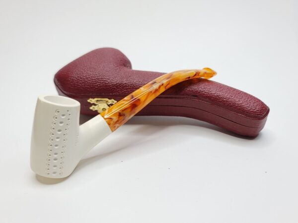 MBSD Meerschaum Small Block Meerschaum Pocket Tobacco Pipe, Fitted Case [SOLD OUT] - Image 7
