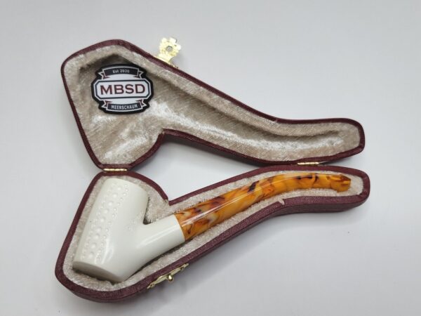 MBSD Meerschaum Small Block Meerschaum Pocket Tobacco Pipe, Fitted Case [SOLD OUT] - Image 8