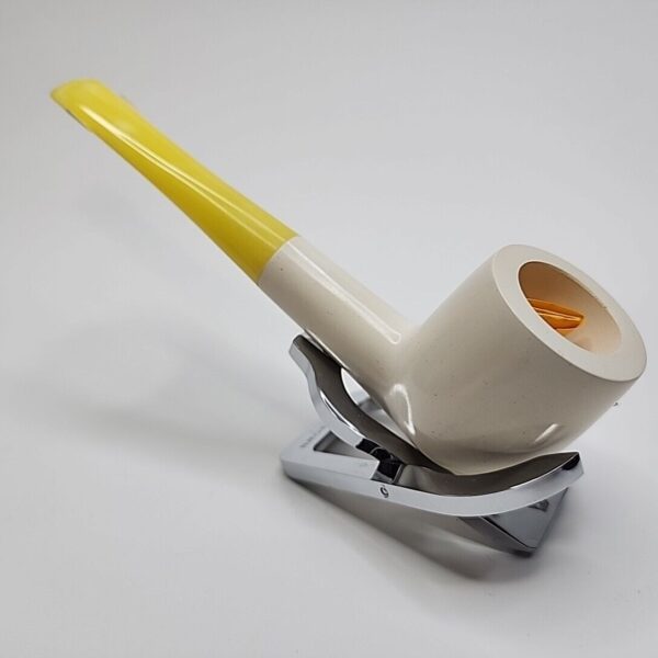 Mastercraft Straight Billiard Block Meerschaum Tobacco Pipe, Unsmoked, Austrian [SOLD OUT] - Image 9