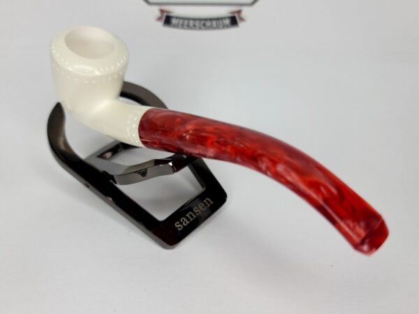 New Hand Carved Block Meerschaum Pipe w/ Fitted Case 5.5" Unique, Smoking Pipe [SOLD OUT] - Image 11